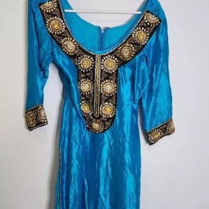Blue black kameez kurta kurti tunic